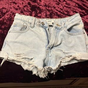 Denim shorts